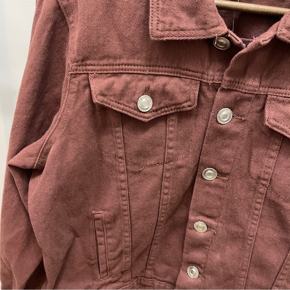 Rue+ Women's Brown denim Jacket size 1X NEW - Picture 4 of 5